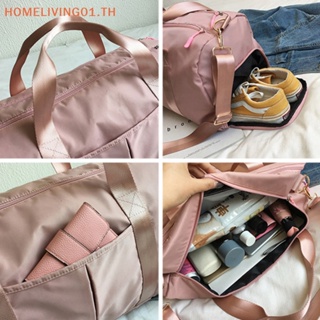 Onehome กระเป๋ากีฬา กระเป๋ายิม แบบพกพา พร้อมกระเป๋าเปียก และรองเท้า สําหรับใส่รองเท้าว่ายน้ํา โยคะ