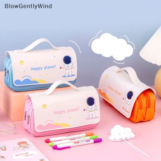 Blowgentlywind Kawaii กระเป๋าดินสอ กระเป๋าเก็บปากกา สไตล์เกาหลี