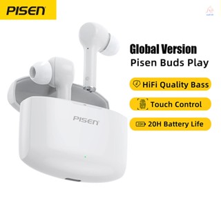 Pisen Buds A-Pods Pro TWS หูฟังไร้สาย บลูทูธ 5.0 ไดรเวอร์ 13 มม. 220mAh สําหรับ Remi 10 Note 10 Pro เสียงเบส ควบคุมสัมผัส แบตเตอรี่ 20 ชั่วโมง