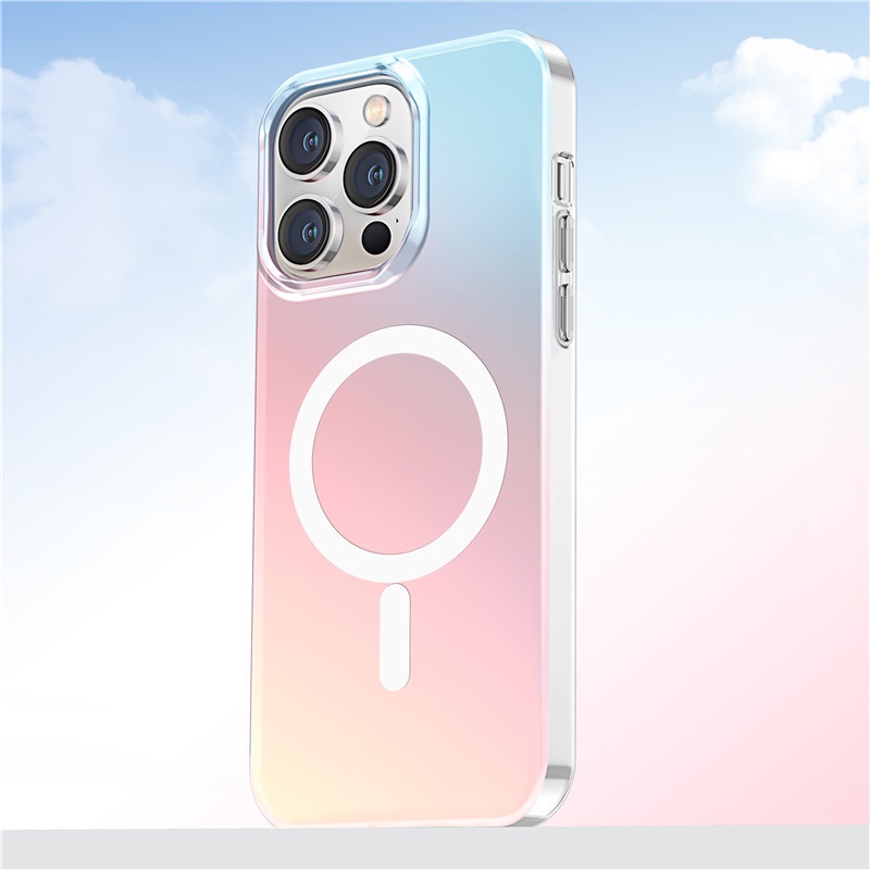 เหมาะสําหรับ iPhone 17 16 15 Pro Max Ultra Laser Magnetic IMD เคสโทรศัพท์ iPhone 14 Frosted 13 12 11Pro Chameleon กรณี – โปรปัง
