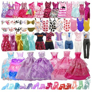 FMD❤ 35 Pack Handmade Doll Clothes For Barbies Doll And Other 11.5 Inch Dolls