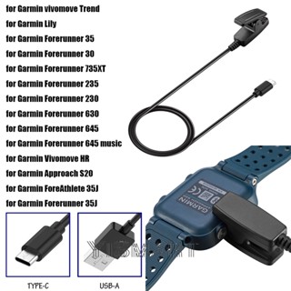 สายชาร์จ USB สําหรับ Garmin Vivomove Garmin Forerunner 235 630 735XT Approach S20 Cradle