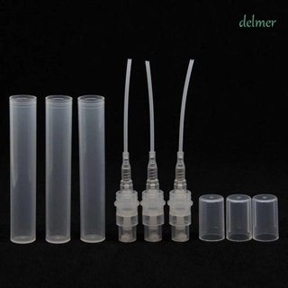 Delmer ขวดสเปรย์น้ําหอมเปล่า พลาสติกใส ขนาด 2 มล. 3 มล. 5 มล. แบบพกพา