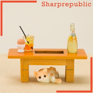 [Sharprepublic] โมเดลโต๊ะจิ๋ว 1:12 สําหรับตกแต่งบ้านตุ๊กตา ระเบียง ห้องนั่งเล่น