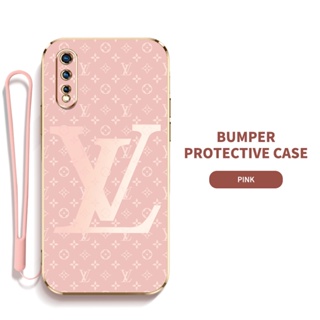 Ybd เคสโทรศัพท์มือถือ ซิลิกาเจล LV พร้อมสายคล้อง ป้องกันเลนส์ สําหรับ Vivo S1 IQOO NEO 1907