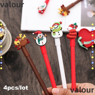 Valour ปากกาเจล ลายกวาง ซานตาคลอส คริสต์มาส สุ่มสี 4 ชิ้น ต่อล็อต