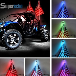 โคมไฟเสาอากาศ LED RGB หลากสี สําหรับตกแต่งรถยนต์ Jeep [superecho.th]