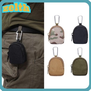 Zelth กระเป๋าคาดเอว กระเป๋าใส่เหรียญ กลางแจ้ง พร้อมตะขอ ไนล่อน EDC Molle