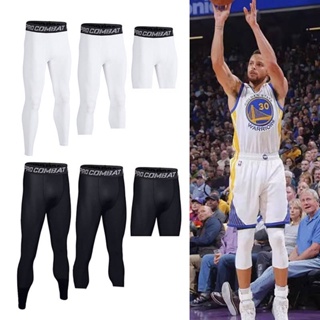 Tight Trousers Cropped Five Points Mens Fitness Clothes High Elastic Quick-Drying Running Sports Equipment Basketball Base Compression Training z3qS