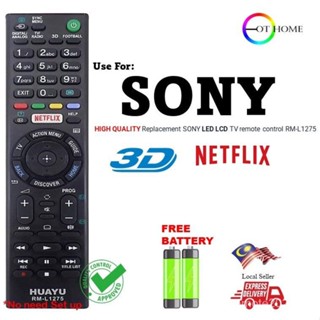 รีโมตคอนโทรล แบบเปลี่ยน สําหรับ Sony rm-l1275 tvledlcdnetflix rmt-tx100 rmt-tx200 rmt-tx102 rmt-tx300