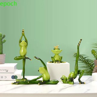 Epoch ฟิกเกอร์เรซิ่น รูปกบน่ารัก 3D หลายตําแหน่ง สําหรับตกแต่งบ้าน