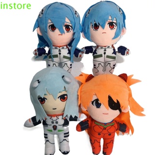 Instore Evangelion EVA ตุ๊กตายัดนุ่น อนิเมะ Kawaii Ayanami Rei 25 ซม. ของเล่นคอสเพลย์