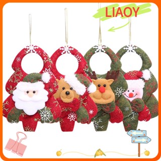 Liaoy จี้ตุ๊กตาซานตาคลอส น้ําหนักเบา สําหรับตกแต่งต้นคริสต์มาส DIY 3 ชิ้น