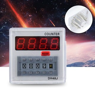 เครื่องนับจํานวนดิจิทัล 11-Pin รีเซ็ต Time≥0.05s 115g 220VAC 24V AC DC ทนทาน 1 ชิ้น