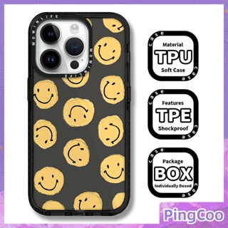 Pingcoo - เข้ากันได้สำหรับ เคส iphone 11 เคสไอโฟน เคสไอโฟน11 เคสนุ่มเคสใสหนากันกระแทกป้องกันกล้องสีดำกรอบสีม่วงสีเหลืองหน้ายิ้มเข้ากันได้กับ iPhone 14 PRO MAX 13 12 PRO MAX XR XS MAX 7