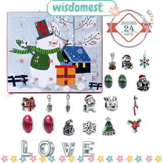 WISDOMEST กล่องของขวัญเซอร์ไพรส์ จี้สร้อยข้อมืออัลลอย DIY