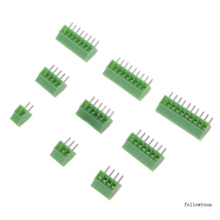 ขายดี บล็อกขั้วต่อสกรู PCB 2Pin-10Pin พิทช์ 2 54 มม. 10 ชิ้น