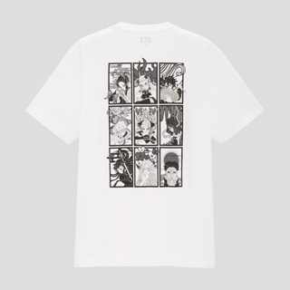 S-5XL Uniqlo เสื้อยืดแขนสั้น พิมพ์ลายมังงะ (UT) สําหรับผู้ชาย (Demon Slayer Series) 88