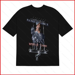 Ere1 Beyonce Renaissance World Tour เสื้อยืดแขนสั้น ผ้าฝ้าย 250 กรัม