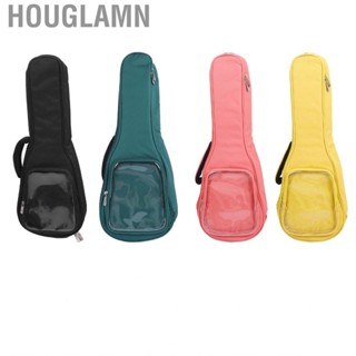 Houglamn Guitar Bag  23in Fashion Simple Carrying Storage Backpack Oxford Cloth Transparent Pocket for Instrument