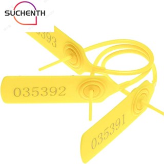 Suchenth ป้ายชื่อพลาสติก สีเหลือง สําหรับติดกระเป๋าเดินทาง สํานักงาน 100 ชิ้น