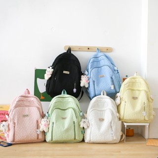 Spot second hair# Korean style backpack 2023 Summer new ins style fashion simple cute travel sports life backpack 8cc