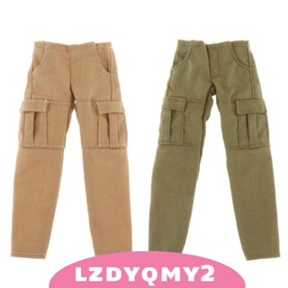 [Lzdyqmy2] ชุดตุ๊กตากางเกงทหาร สเกล 1:12 สําหรับฟิกเกอร์ผู้ชาย 6 นิ้ว