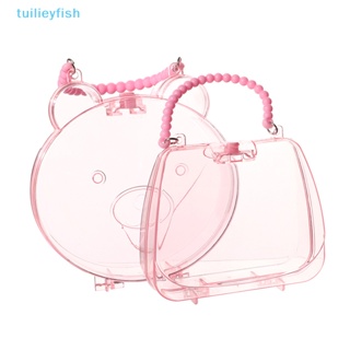 【tuilieyfish】กล่องเก็บเครื่องประดับ ต่างหู สร้อยข้อมือ รูปหมีน่ารัก แบบพกพา สําหรับเด็ก【IH】