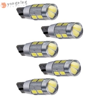 Yangming ไฟหรี่ข้างรถยนต์ T10 5630 LED 10SMD DC 12V 5 ชิ้น