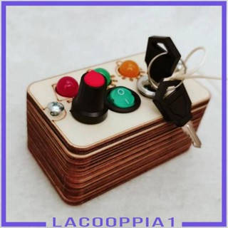 [Lacooppia1] บอร์ดยุ่ง พร้อมมอเตอร์ไฟ Led สําหรับเด็กอนุบาล อายุ 1 2 3 4 ปี