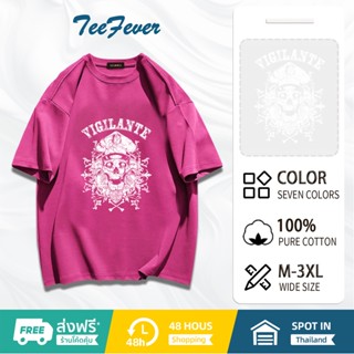 TeeFever🤡มาใหม่ ลายเยอะ เสื้อยืดคนอ้วน ผ้าคอตตอน😁ลายแฟชั่งนานาชาติ เสื้อยืดแฟชั่นสไตล์เกาหลี😘7สี M-3XL