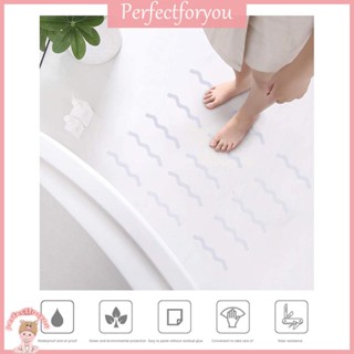 ❥Perfectfu สติกเกอร์กันลื่น กันน้ํา มีกาวในตัว รูปคลื่น สําหรับอ่างอาบน้ํา บ้าน 24 ชิ้น