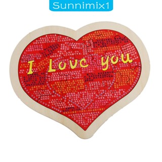 [Sunnimix1] จิ๊กซอว์ไม้ปริศนา รูปหัวใจ ฝึกสมอง สําหรับเด็ก และผู้ใหญ่ ตกแต่งบ้าน วันเกิด 2 ชิ้น