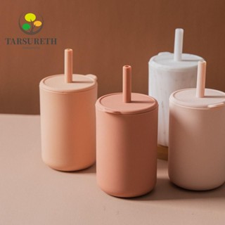 Tarsureth ขวดนมซิลิโคน ขนาด 160 มล. กันรั่วซึม แบบพกพา 5 สี สําหรับเด็ก