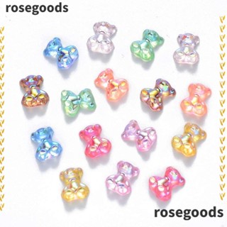 Rosegoods1 ตุ๊กตาหมีเรซิ่น ขนาดเล็ก สําหรับทําเครื่องประดับ DIY