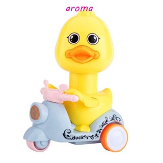 Aroma ของเล่นโมเดลรถจักรยานยนต์ รูปเป็ด สร้างสรรค์ สําหรับเด็ก