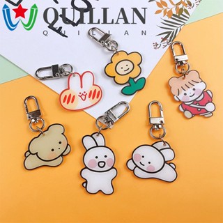 Quillan พวงกุญแจ แบบพกพา ลายการ์ตูนหมีน่ารัก