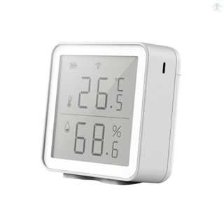 WiFi Smart Temperature Humidity Sensor Compatible with Alexa 230ft Super Long Range Wireless Digital Hygrometer Indoor Thermometer Humidity Meter Temperature Humidity Monitor Sensor