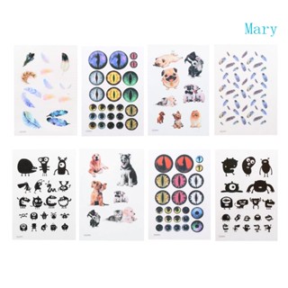 Mary สติกเกอร์อีพ็อกซี่ เรซิน UV คริสตัล DIY สําหรับติดตกแต่ง