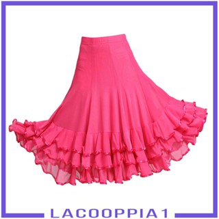 [Lacooppia1] กระโปรงเต้นรํา สีแดง สําหรับผู้หญิง