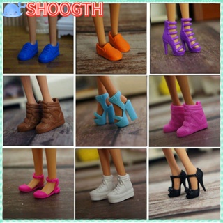 Shoogth รองเท้าส้นสูง 2.2 ซม. สีสันสดใส สําหรับผู้หญิง