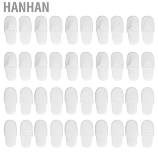 Hanhan 10Pairs Spa Hotel Guest Soft Slipper Closed Toe Disposable Travel Hot MN