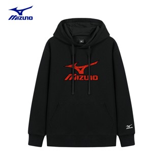 Mizuno / Mizuno เสื้อกันหนาว แขนยาว มีฮู้ด ทรงหลวม อเนกประสงค์ สําหรับผู้ชาย