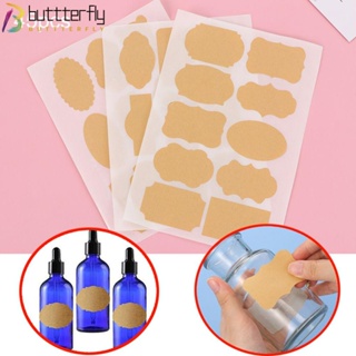 Buttterfly สติกเกอร์ฉลากกระดาษคราฟท์ มีกาวในตัว สําหรับตกแต่งเค้ก 45 ชิ้น