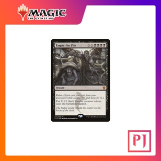 [MTG] Empty the Pits [ZNR] [BLACK] [MYTHIC] [NORMAL] [ENG] (การ์ดเมจิค / Magic the Gathering)