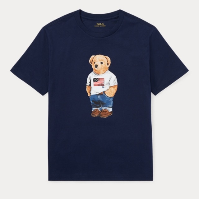 [S-5XL] เสื้อยืดคอกลม Boy size Ralph Lauren (Polo Bear Cotton T-Shirt)