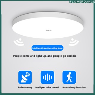 Human Body Induction Acousto-Optic Control Home Radar Induction โคมไฟเพดานทางเดินบันไดทางเดินไฟ LED Induction โคมไฟเพดานดอกไม้