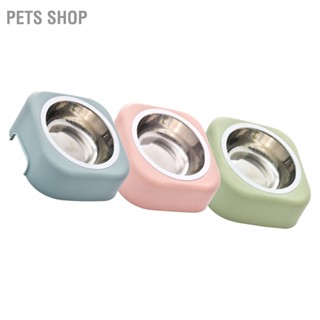  Pets Shop ชามสัตว์เลี้ยงที่ยกขึ้นป้องกันการลื่น 8 องศาอาหารจานสัตว์เลี้ยงยกสูงที่ถอดออกได้สำหรับแมวสุนัข