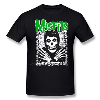 [COD]เสื้อยืด คอกลม พิมพ์ลาย The Misfits I Want Your Skulls สไตล์พังก์ร็อคS-5XL