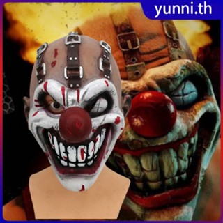 Twisted โลหะฟันหวานหน้ากากฮาโลวีน Killer Clown Mask สำหรับคอสเพลย์แฟนซีชุดปาร์ตี้สยองขวัญ Clown หน้ากาก Yunni